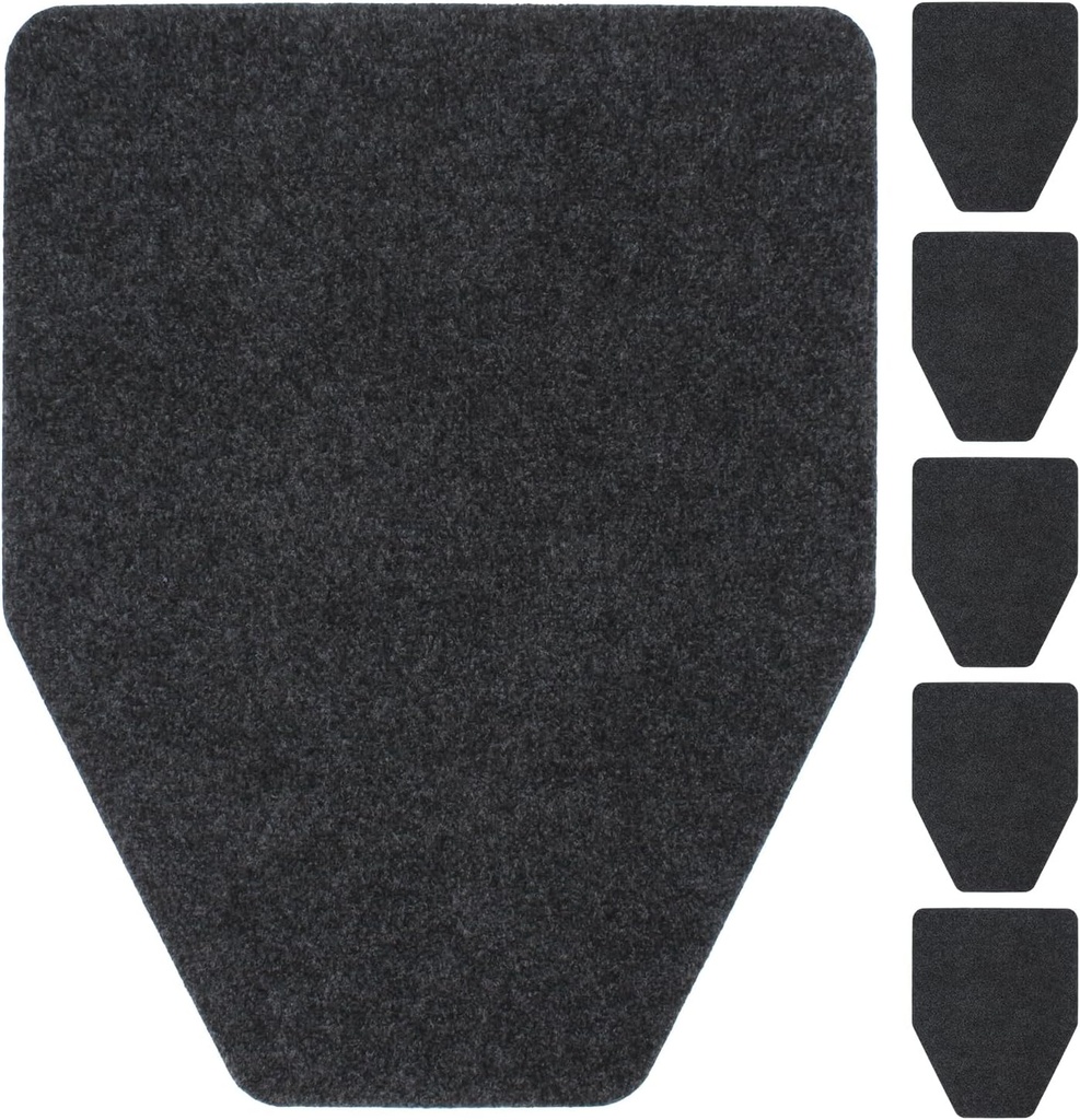 12 Pack Urinal Mats Urinal Pads Urinal Floor Mats for Men Commerical Disposable Toilet Water Absorption Non-Slip Rubber Backing Washable Urinals Mat for Bathroom Restroom Eliminating Odor (12)