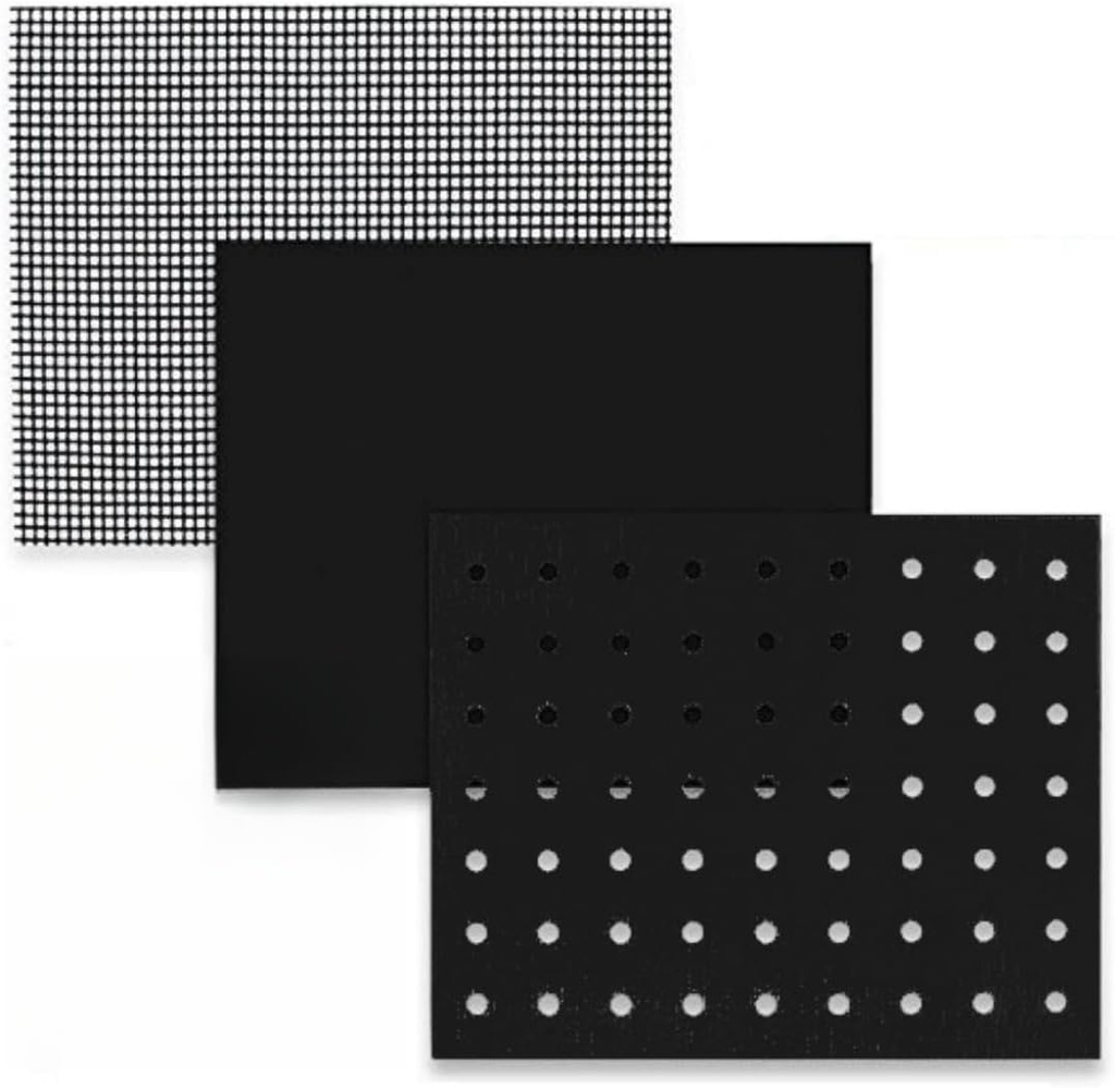 Reusable Liners for Toaster Oven Air Fryer 9 x 11 Accessories Compatible with Breville, Black & Decker, Cuisinart, Emeril Lagasse + More, Perforated Non-Stick Mats for Baking,Cooking,Oven Rack