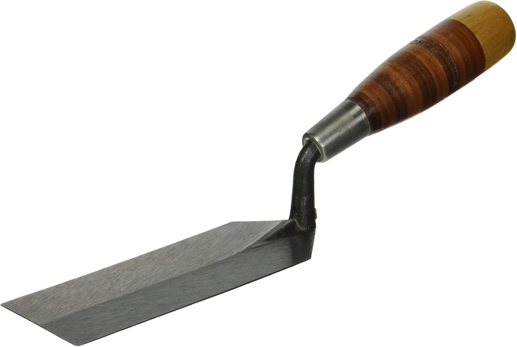 Kraft Tool RO58-6L W.Rose™ 6"x2" Margin Trowel with Leather Handle