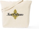 CafePress New Orleans Tote Bag Natural Canvas Tote Bag, Reusable Shopping Bag