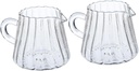 Zerodeko 2Pcs Glass Milk Frothing Pitcher Container for Frothing Milk Stylish and Easy to Clean for Serving Tea Versatile Kitchen Jug