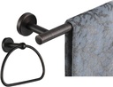 JQK Towel Ring Oil Rubbed Bronze, Stainless Steel Half Ring Towel Holder for Bathroom, 7 Inch ORB Wall Mount, TR160-ORB