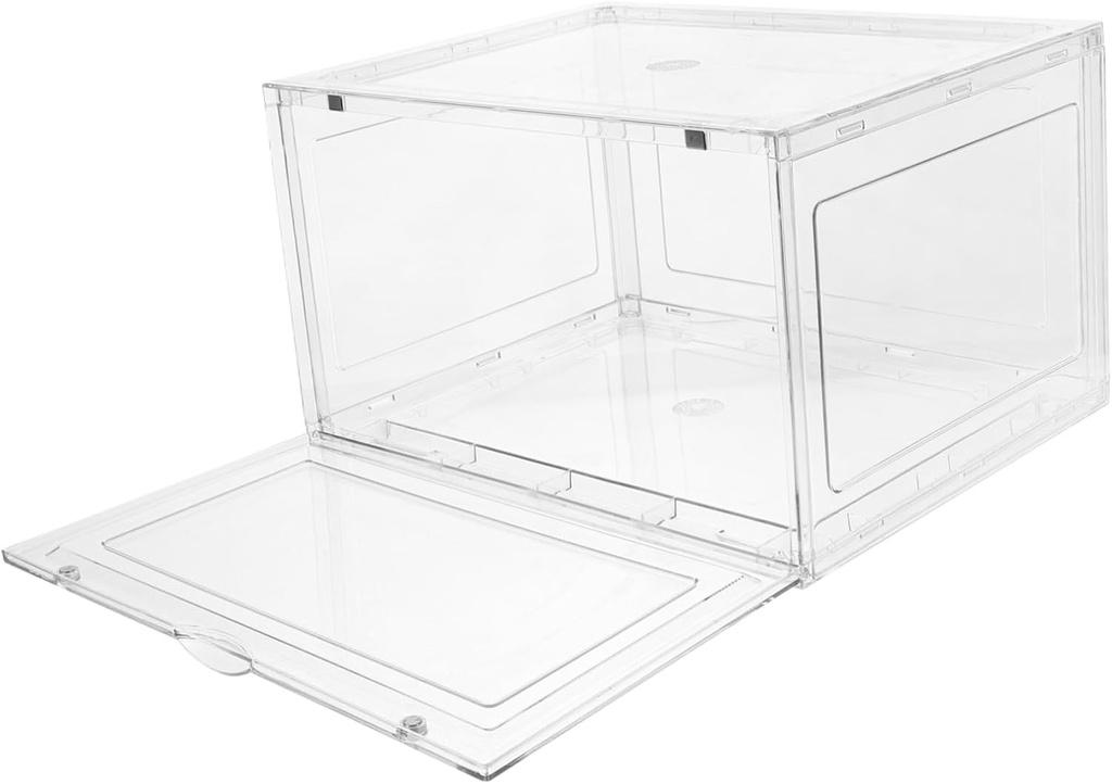 Cabilock Clear Bread Box Organizer for Kitchen Counter Large Capacity Reusable Storage Container for Homemade Bread Snacks and Elegant Design for Home Bakery Shop