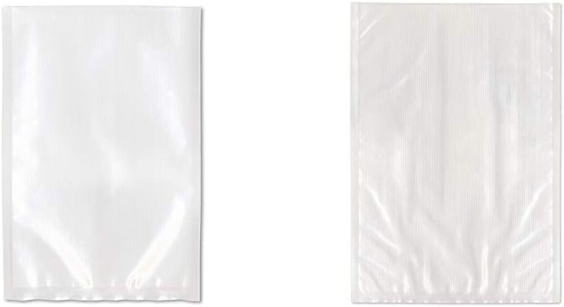 Weston 8-by-12-Inch Vacuum-Sealer Food Bags, 100 Count (30-0101-W) & Weston 30-0102-W 11” x 16” Vacuum Seal Bags, gallon Size, 100 Count