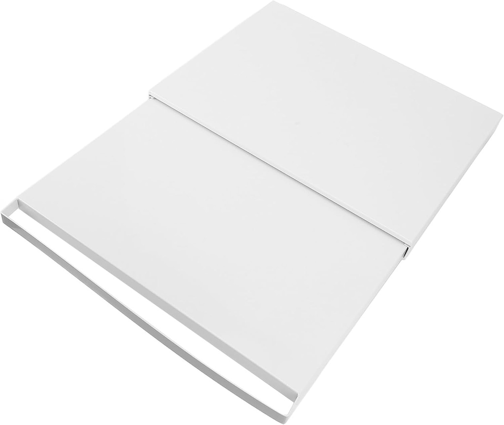 Luqeeg Countertop Slider Shelf, Microwave Oven Sliding Tray, Large Capacity Carbon Steel Pull out Organizer Shelf Sliding Shelves for Kitchen Appliances, Food Processors (White)