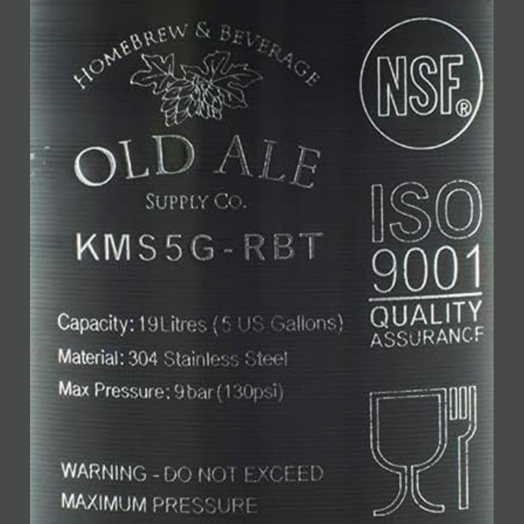 The Homebrew Shop 5 Gallon Home Brew Keg - New Ball Lock - Stainless Steel Product Tank - 8 Pack, Silver, 5 Gal