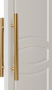 Push Pull Door Handle Solid Standoffs Heavy-Duty Commerial Grade-304 Stainless Steel Door Pull for Pulling and Pushing Sliding,Barn Glass and Shower Doors (Gold, 24inches/600mm)