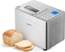 CUCKOO Bread Maker Machine with 15 Menu Options + 3 Crust Colors, 2 lbs Bread Machine with Automatic Fruit & Nut Dispenser, Includes 6 Accessories, Ideal Breadmaker for Sourdough (CBM-AAB101S)