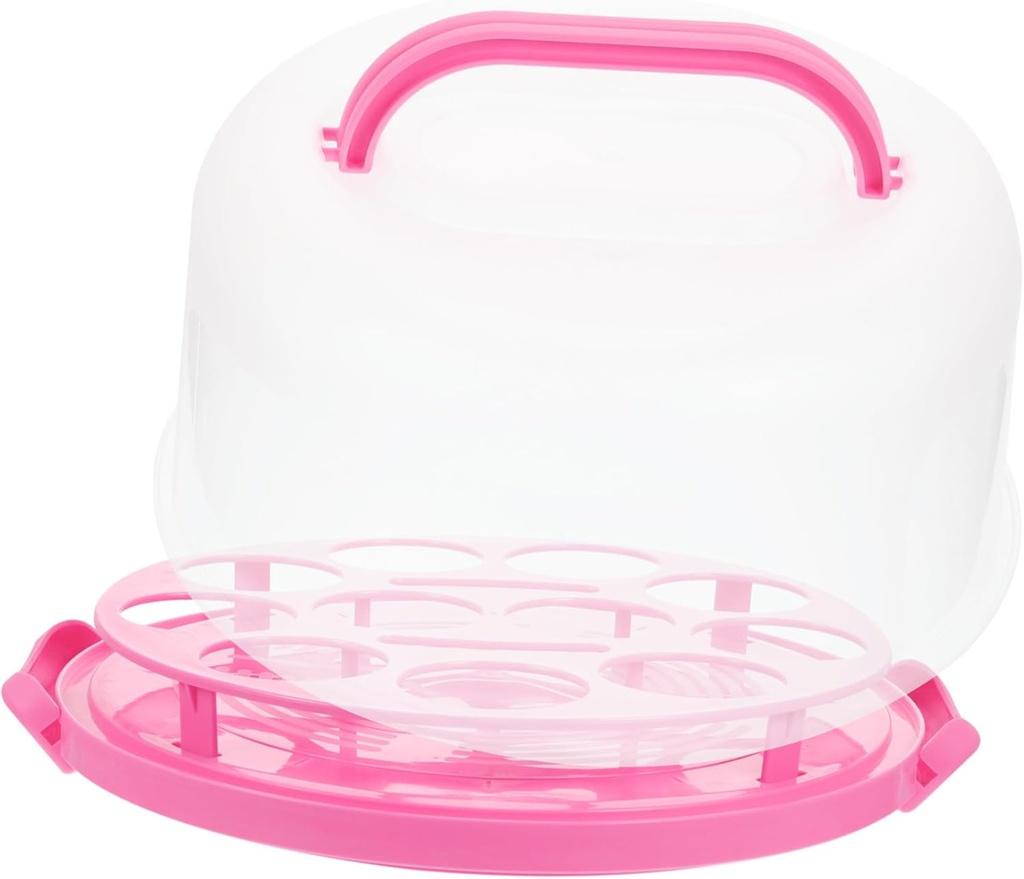 Portable Cake Carrying Case with Tray Reusable Cake Box for Safe Storage and Transport for Birthday Wedding and Party Supplies