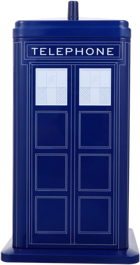 Cabilock Christmas Cookie Tins Phone Booth Box Vintage Telephone Christmas Tinplate Empty Tins Box Phone Booth Favor Candies Boxes British Themed Party Favors Blue