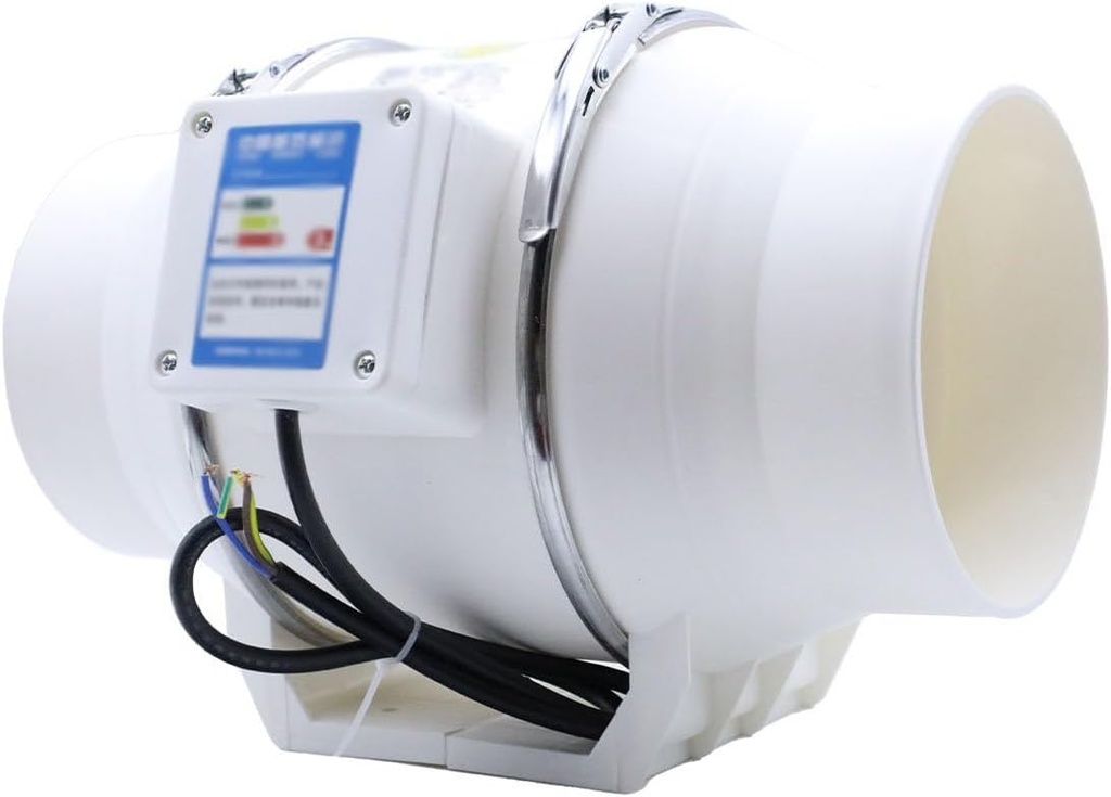 Attic Industrial Booster Duct Exhaust Fan High Air Volume Quiet Household and Commercial Ideal for Home(Small)