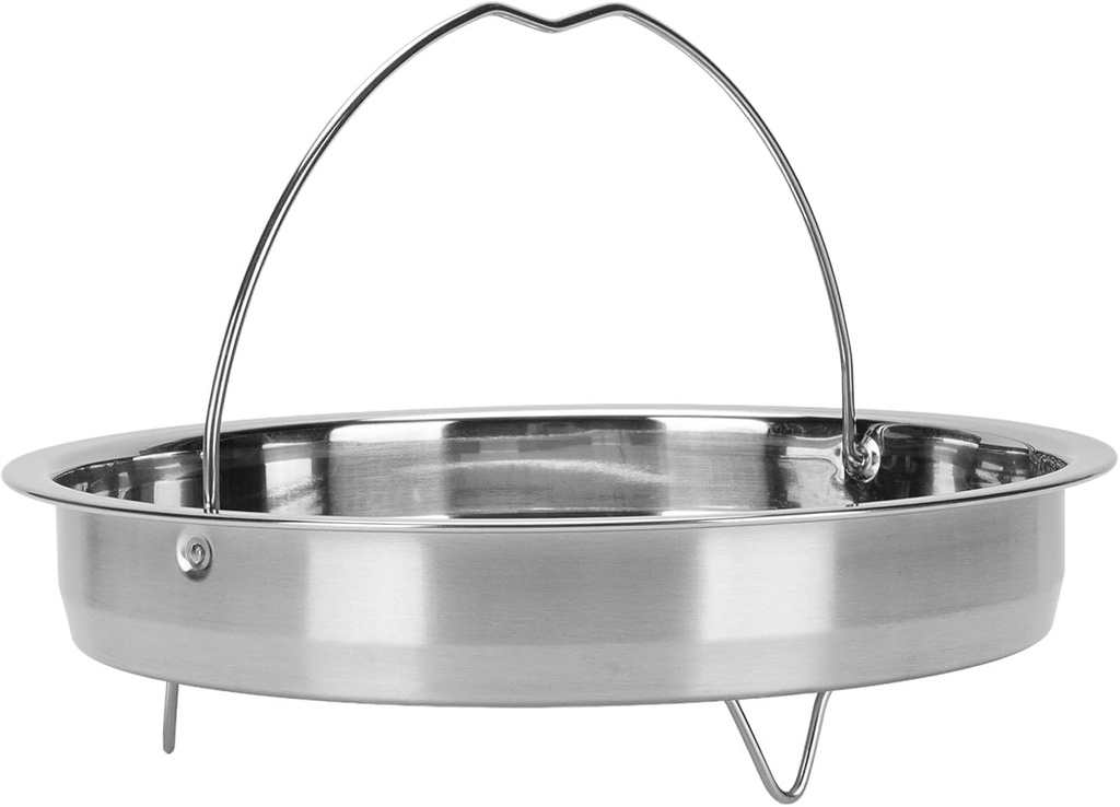 Steamer Basket, 304 Stainless Steel Vegetable Steam Basket with Handle, Food Steam Basket with Legs, Durable Cooking Cookware Pot (L)