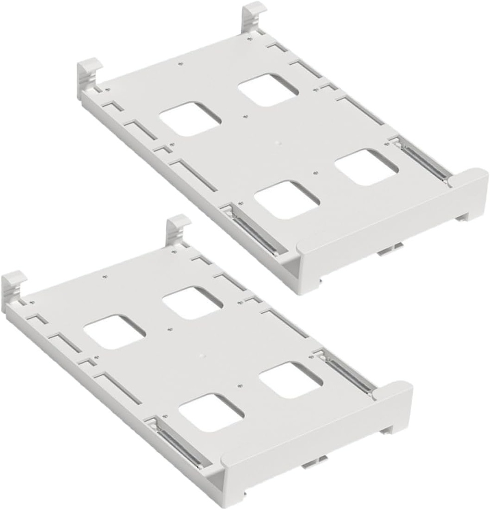 jojofuny 2pcs Fridge Can Organizer Rack for Diameter Soda Beer Cans Double Row Beverage Storage for Refrigerator Pantry -saving Design for Easy Access