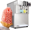 Kolice ETL Commercial 3 flavors soft ice cream machine,gelato yogurt ice cream machine-2+1 mixed flavors,upper tanks refrigerated,countertop,auto counting,auto washing