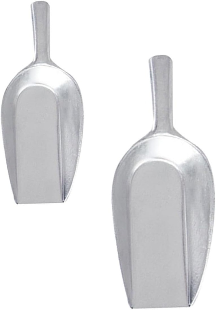 Strong Lightweight Aluminum Shovel 2pcs Set for Flour Ice Cereal Scooping