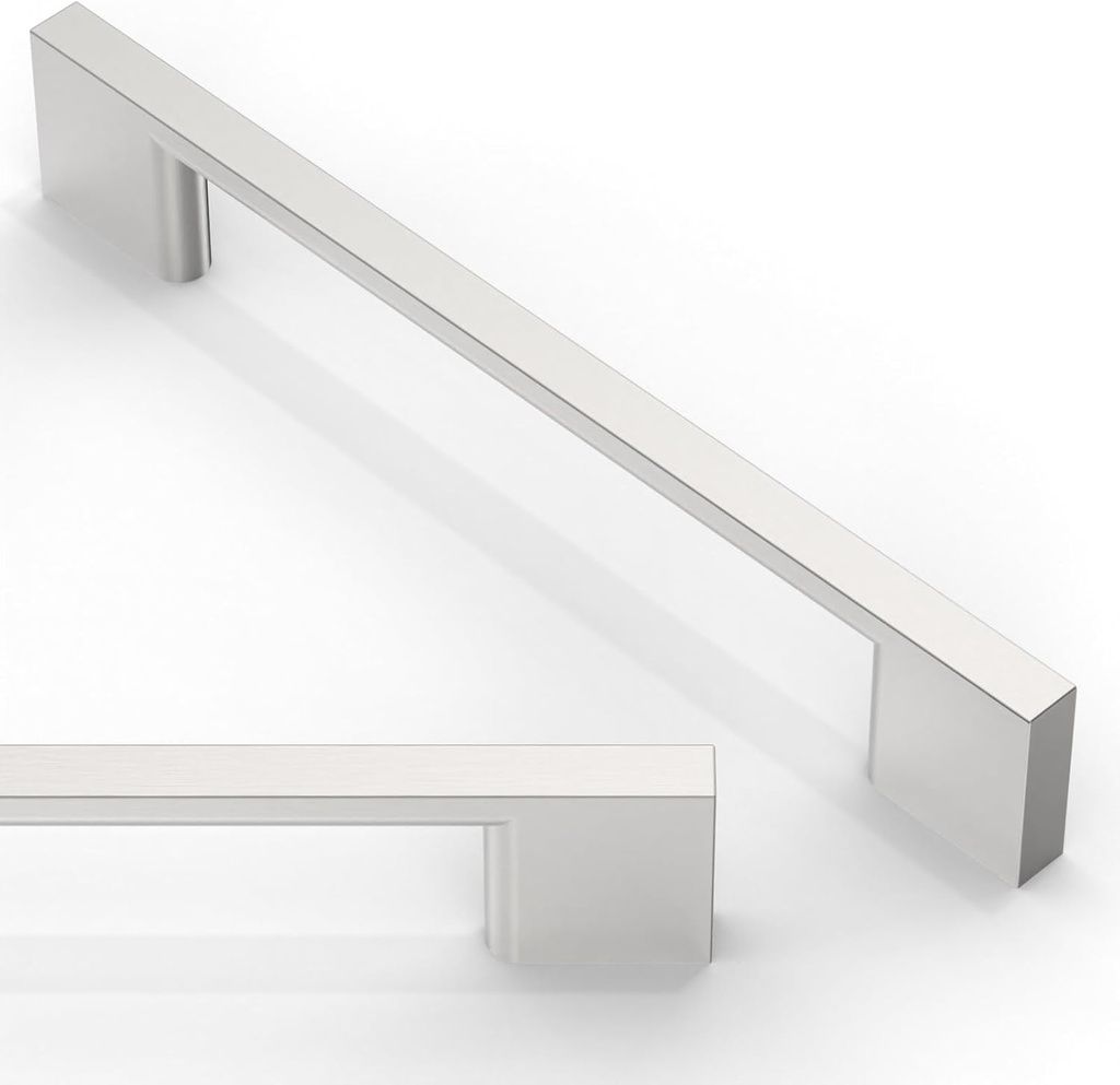10 Pack Brushed Satin Nickel Cabinet Pulls 5 Inch(128mm) Kitchen Cabinet Handles Solid Zinc Alloy Cabinet Hardware Drawer Pulls