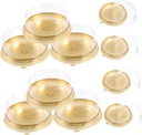 10pcs Transparent Round Cake Box Clear Cake Carrier for Small Birthday Desserts and Pet Material for Baking and Storage