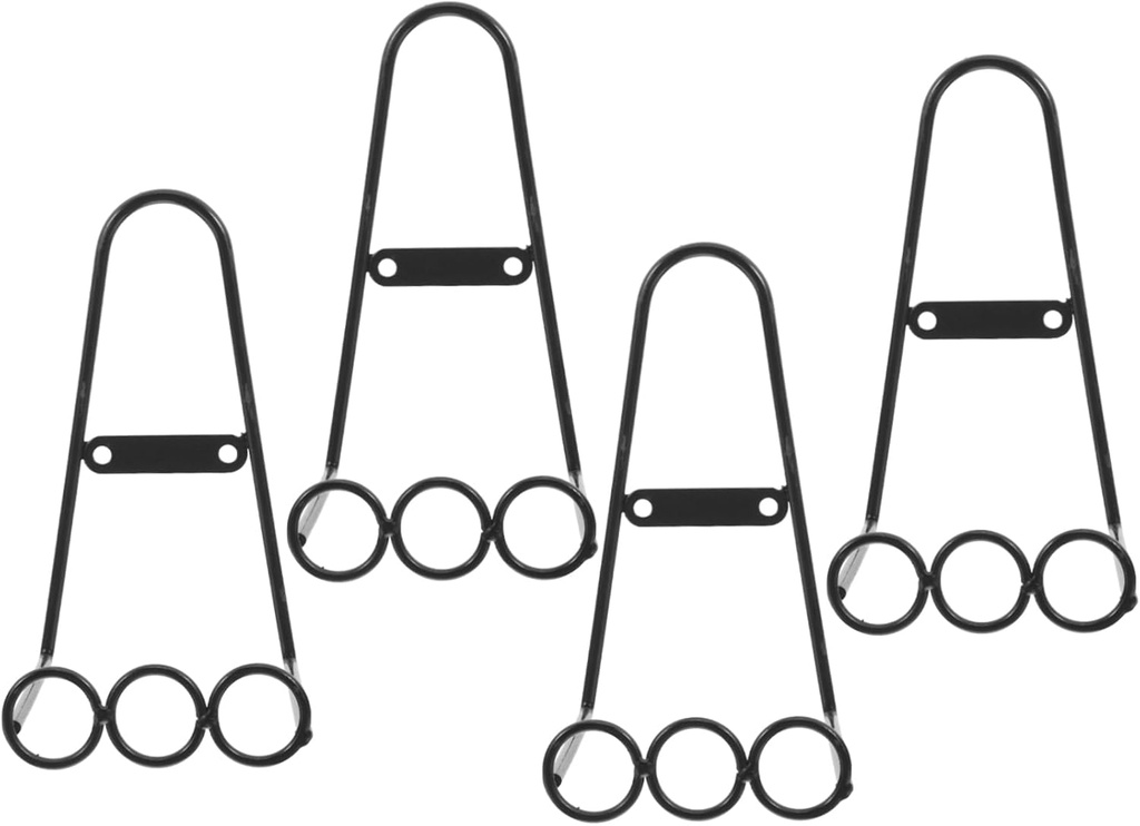 4pcs Decorative Metal Wall Plate Holders Multi-functional Display Stand for Plates Art and More for Home Office and Gallery Use Sturdy and Versatile Wall Easel Hangers