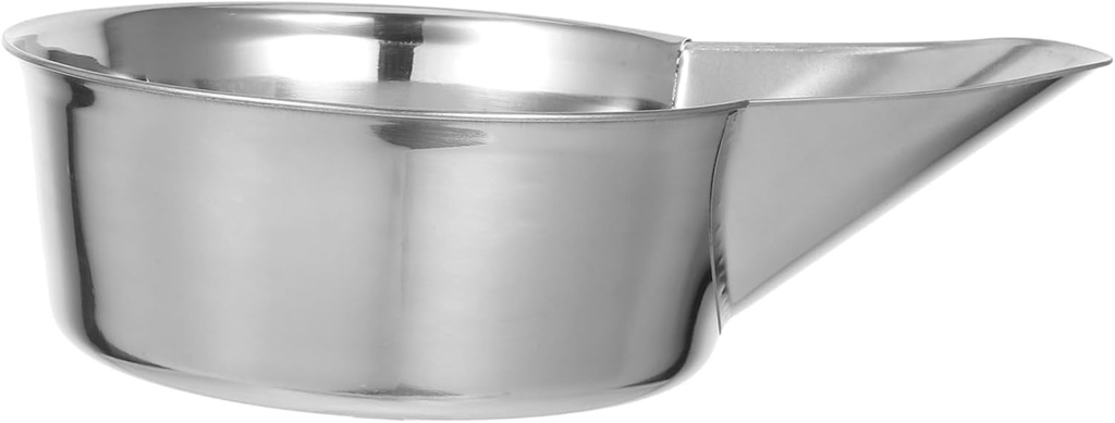 HEALLILY Stainless Steel Ice Scoop for French Fries Chicken Multi-purpose Spoon Mix Bowl Restaurant Fast Food