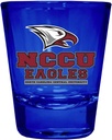 R and R Imports North Carolina Central Eagles Full Color 2 oz Shot Glass Blue Officially Licensed Collegiate Product 4-Pack