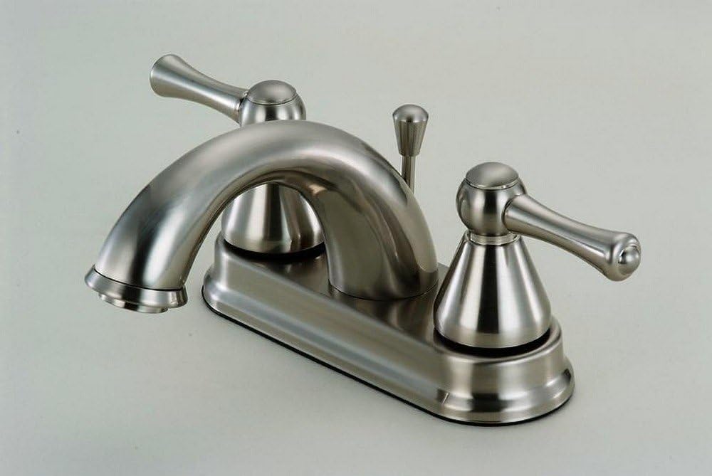 Hardware House 13-6044 Two- Handle Lavatory Faucet, Satin Nickel