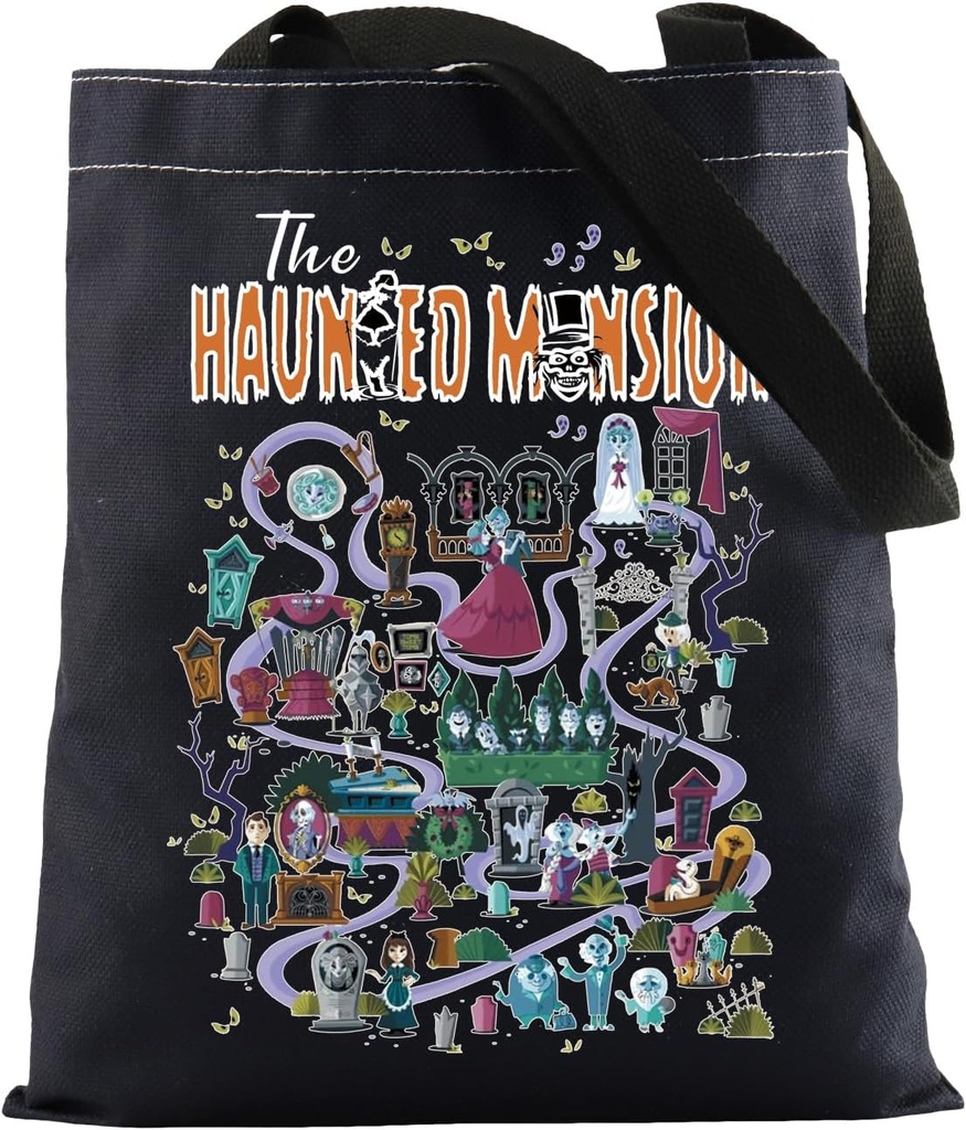 FOTAP Horror Movie Inspire Gift Movie Lover Halloween Party Gift Spooky Season-Horror Room Tote Bag