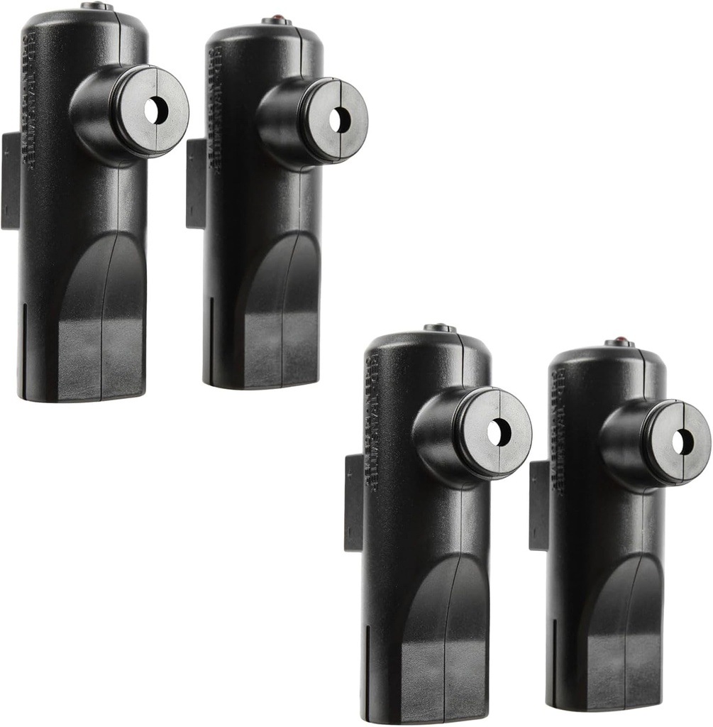 2X Garage Outlet Garage Door Opener Remote Safety Beam Sensor Eyes with Mounting Kit Replacement for Genie Overhead Door (STB-BL, GSTB-R) Quick Installation