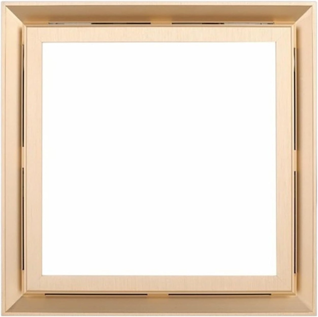 Integrated Ceiling LED Lighting Ventilating Fan with Silent Exhaust, 2-in-1 Household Ventilation Fan for Bathroom Kitchen - Gold, 30×30cm