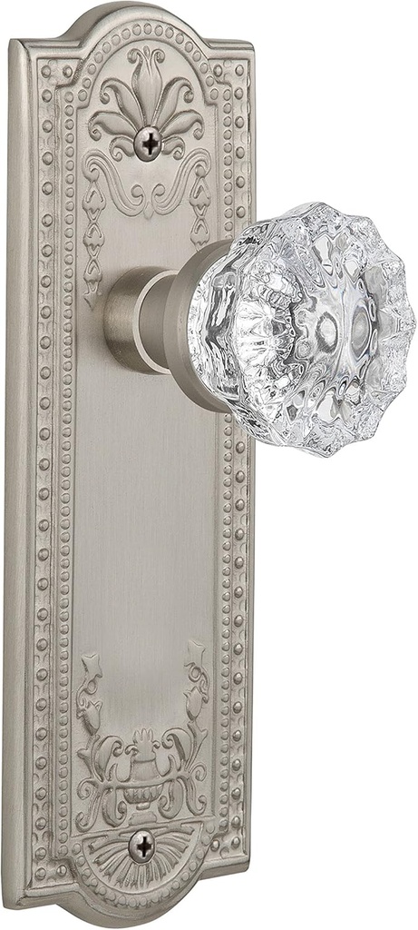 Nostalgic Warehouse Meadows Plate & Interior Crystal Door Knob
