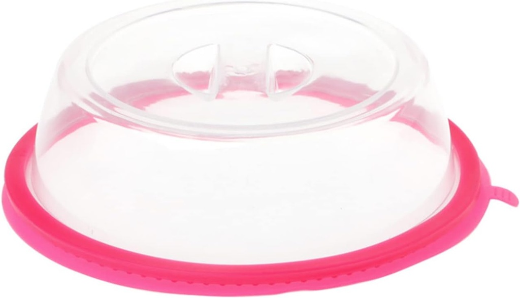 Microwave Oven Plate Cover Stick Plastic Clear Dish Lid Table Dustproof Plastic, As Pic Shows