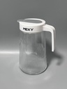 MEKY Kettle 1.2 Liter Glass Pitcher for Fridge, Glass Carafe for Hot/Cold Water, Iced Tea Pitcher