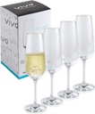 Villeroy & Boch vivo Group - Voice Basic champagne glass set, 4-piece, 283 ml, crystal glass, dishwasher-safe