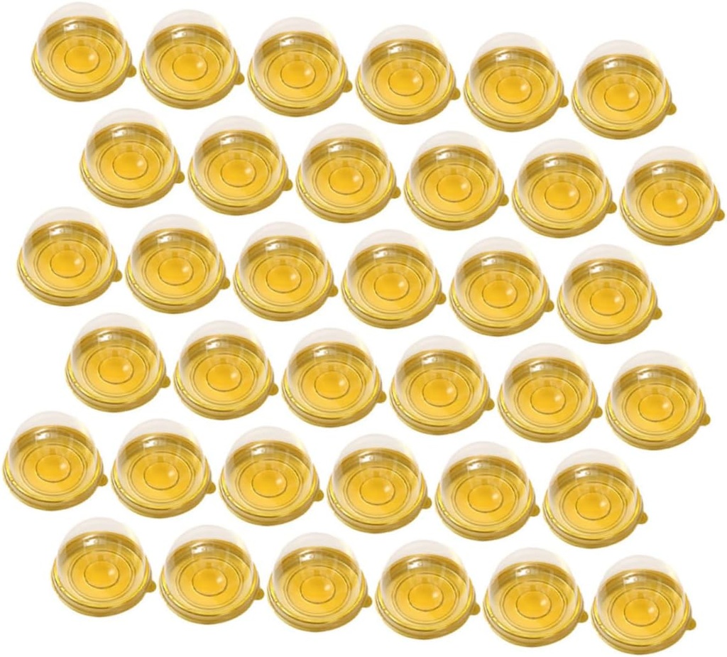 50pcs Moon Cake Boxes Mini Cupcake Containers Muffin Baking Container Cake Holders