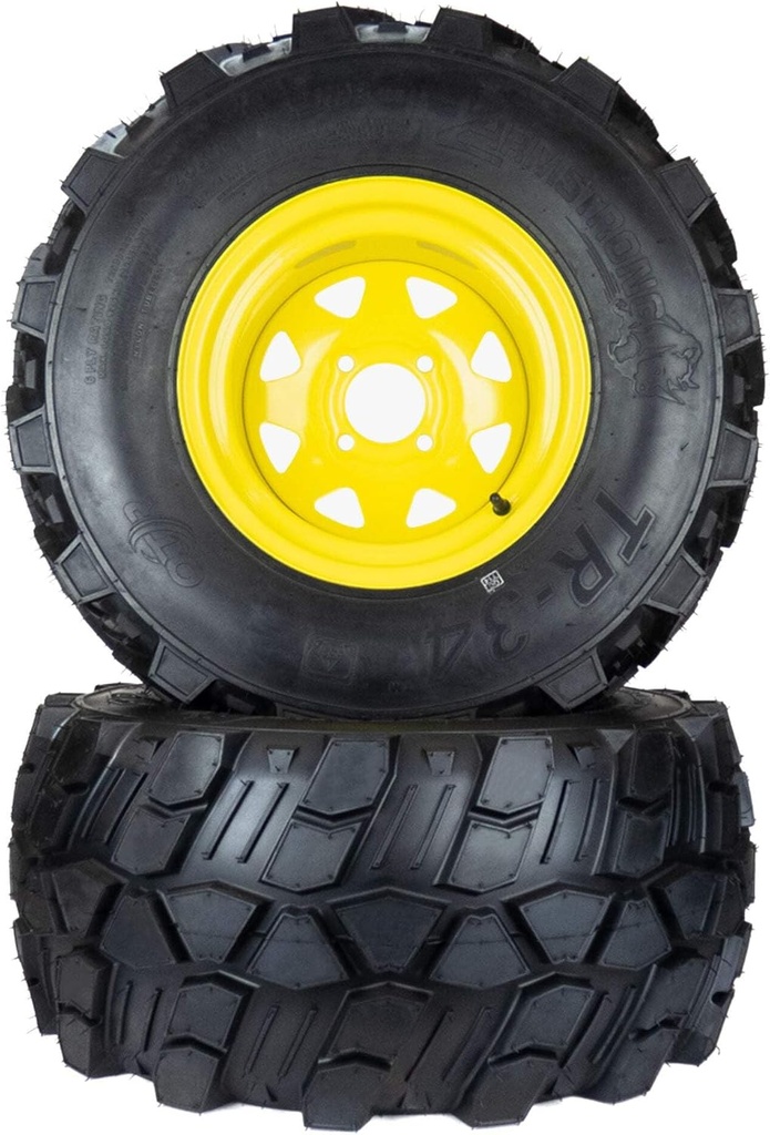 (2) Aggressive Tire Assemblies 26x12.00-12 Fits John Deere ZTrak 997R TCA20130