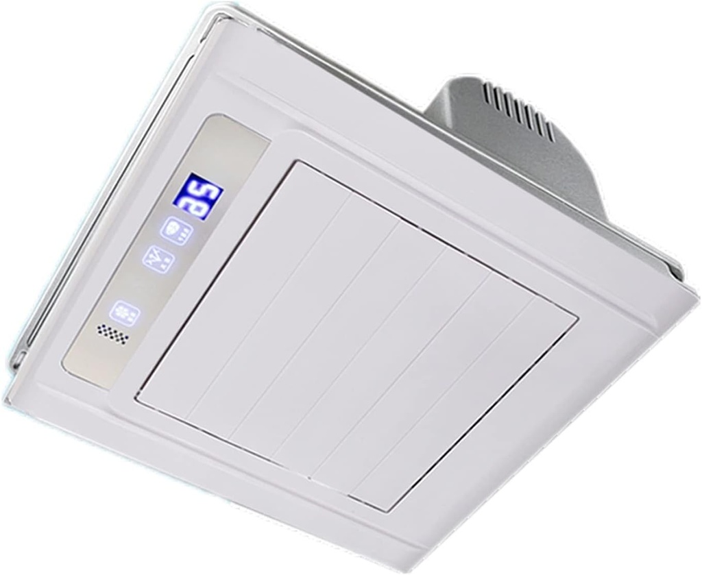 Extraction Fan Intelligent Remote Control Ventilation Fan 30 × 30 cm Integrated Ceiling Exhaust Fan with Timer Stop and 2 Speed Settings Function