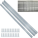 LAJIAOZ Heavy Duty Garage Door Reinforcement Struts - Ultimate Hurricane, Storm, Snow, and Wind Protection, Garage Door Braces, Reinforcement Kit, DIY & Professional Installation(8FT Garge Door Strut)