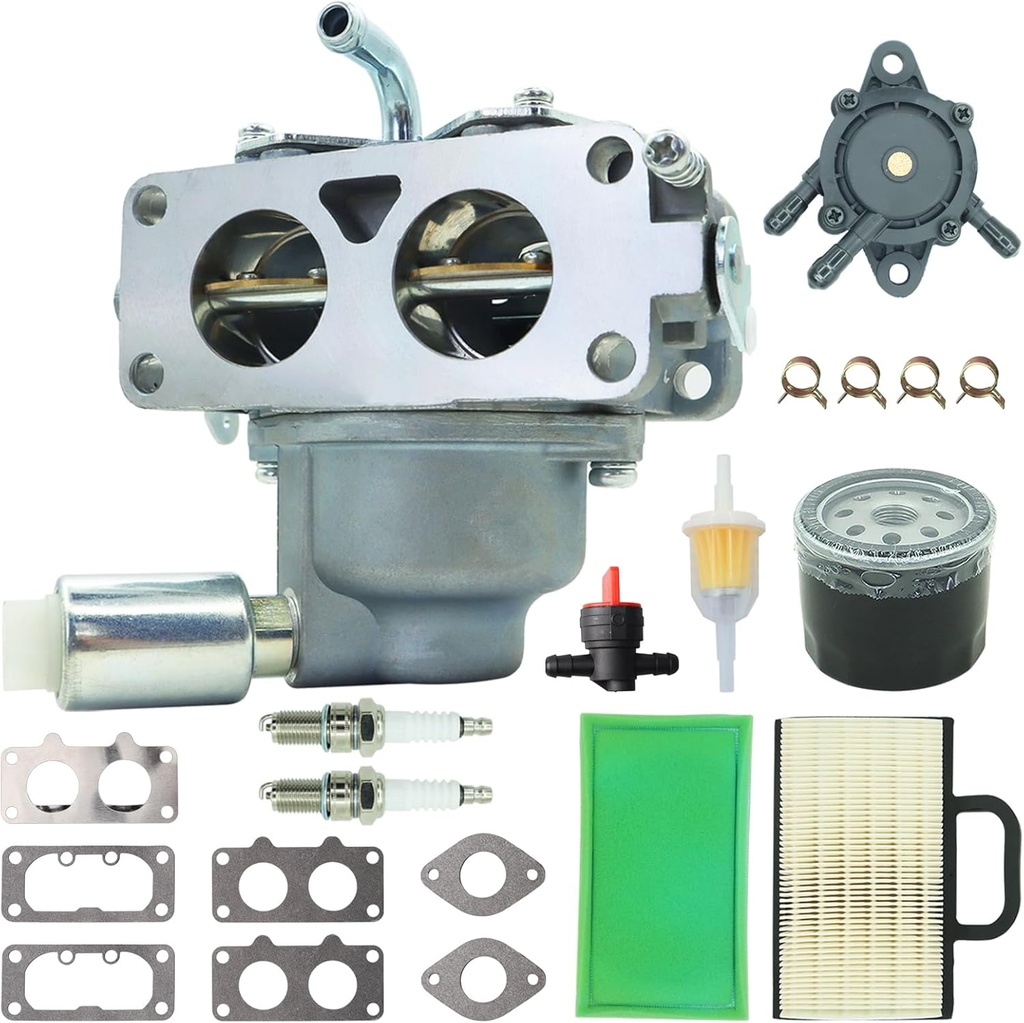 Carburetor Compatible with BS 791230 799230 699709 499804 20-25hp V-Twin Engine Lawn mower, Replace for John Deere MIU11286 L118 LA120 LA130 LA135 LA140 LA145 LA150 100 Serier Tractor