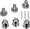 Danco 81428 Bathtub and Shower 3-Handle Remodel Kit for Price Pfister Tub/Shower Handle Restoration,(Pack of 3), Chrome