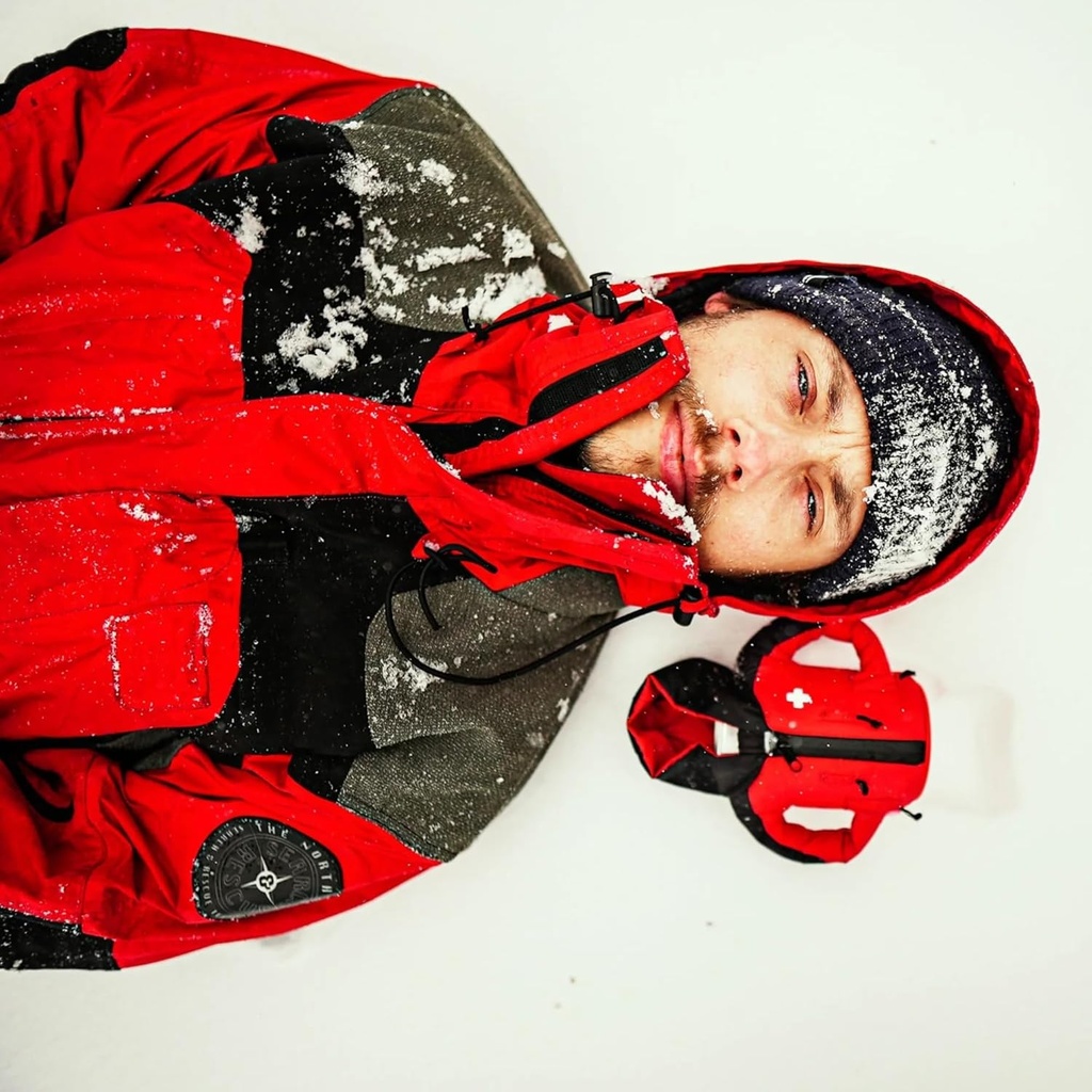 Pufin - The Patroller Jacket - Insulated 12 oz Can Cooler I Beer Bottle & Soda Can Insulator, Keep Drinks and Beverages Cold (The Patroller - Risky Red)