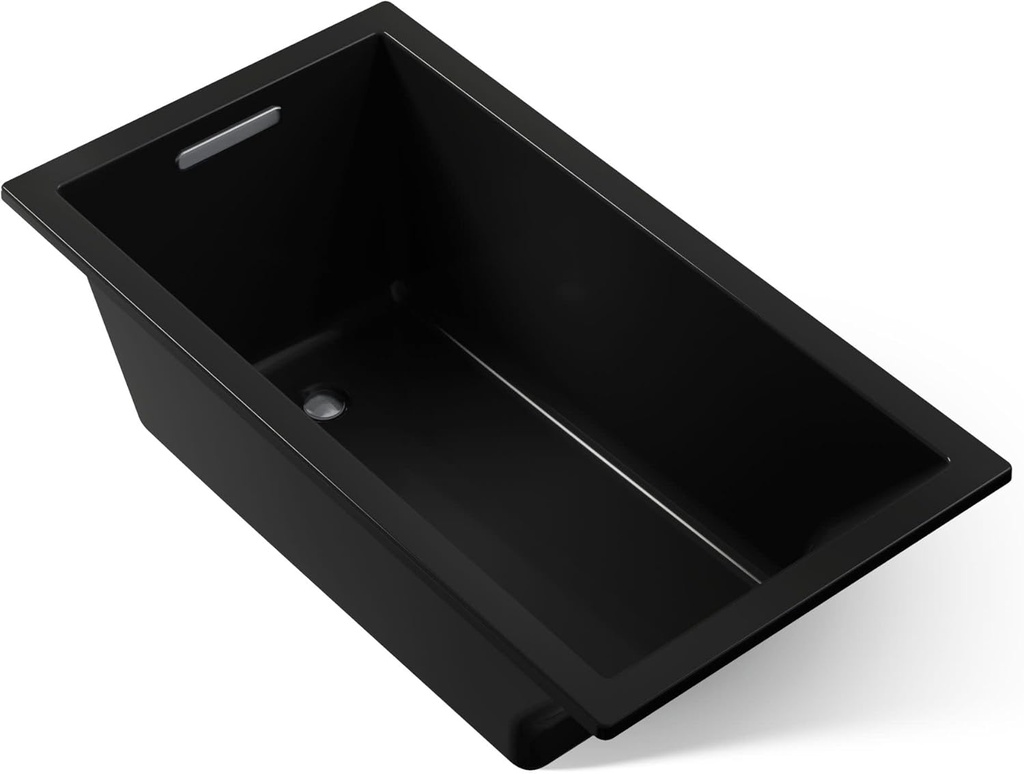 Kohler 1130-7 Underscore® 60" x 32" drop-in bath, Black Black