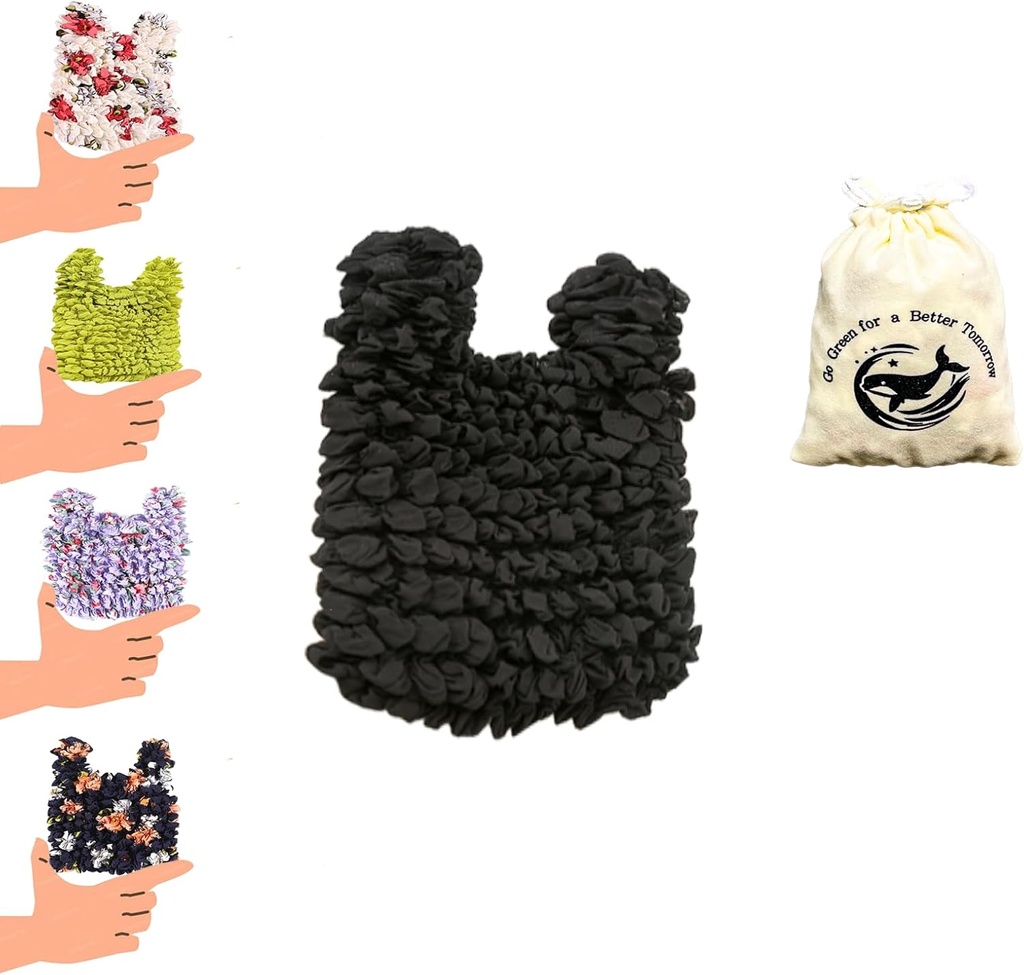 Reusable Scalable Tote Grocery Bags,Eco-Friendly Foldable Shopping Bags with Storage Pouch,Perfect for Sustainable Shoppers