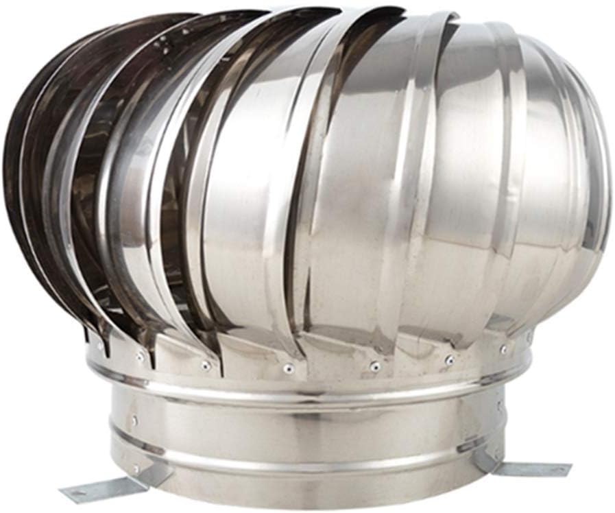 Roof Ventilator, Stereoscopic Exhaust Pipe Ball Natural Wind Ventilation Fan Villa Chimney Cap Turbine Ventilator Blower,300mm,150mm