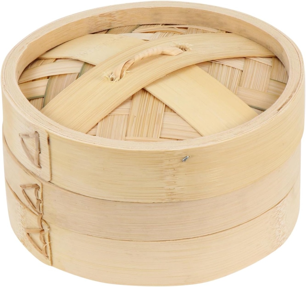 PRETYZOOM Kitchen Bamboo Food 1 Set Steam Cooking Basket Asian for Rice Eggs