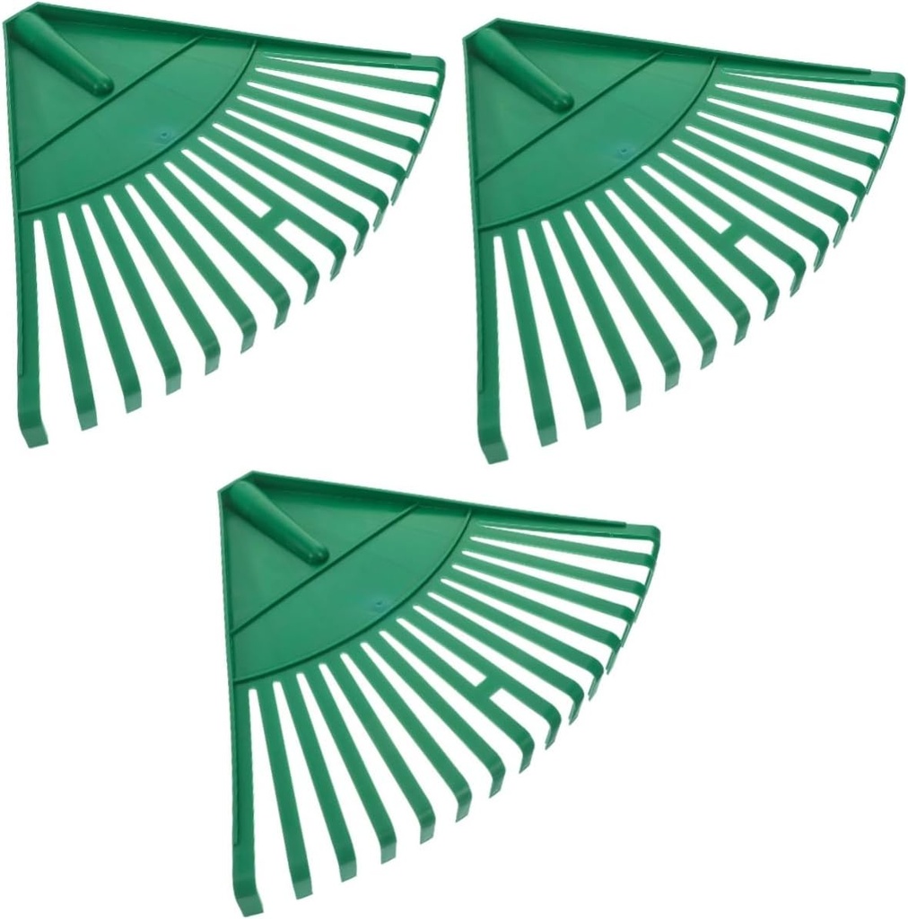 BESPORTBLE 3pcs Garden Pine Needle Rake Lightweight Shrub Rake for Leaves Debris Compact Gardening Hand Tool for Efficient Lawn Cleanup Maintenance