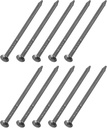 uxcell 100Pcs Small Hardware Nails, 1.2 x 25mm Carbon Steel Round Head Nail Common Finishing Nail for Household Woodworking Picture Hanging DIY Projects, Black
