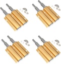 Magnetic HeavyDuty Cabinet Push to Open Latch 4 Pack Gold Double Push to Open Door Double Touch Latches for Kitchen Latches Hidden Cabinet Drawer Door Closures Release Hardware