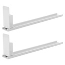 GANAZONO 2pcs Automatic Pusher Glide Drink Organizer for Refrigerator Adjustable Beverage Dispenser for Cans and Bottles for Supermarkets and Vending Machines