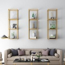 Wall Mounted Wine Racks, Multifunctional Storage Rack, Elegant Storage for Living Room - with Hanging Wine Glass Rack Mini Bar for Bar, Cellars, Kitchen, Dining Room