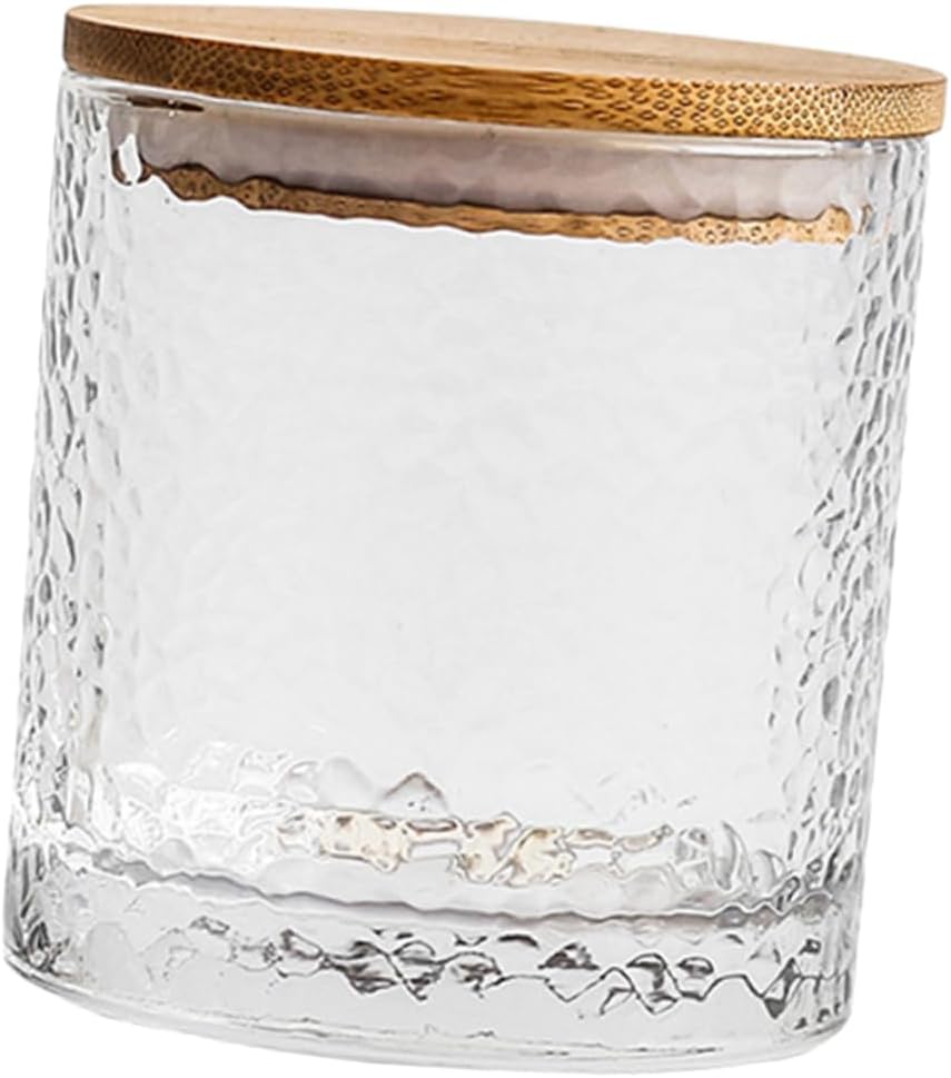Airtight Glass Jar with Lid Storage Container for Snacks Cookies and Pet Treats Versatile Organizer for Flour Tea