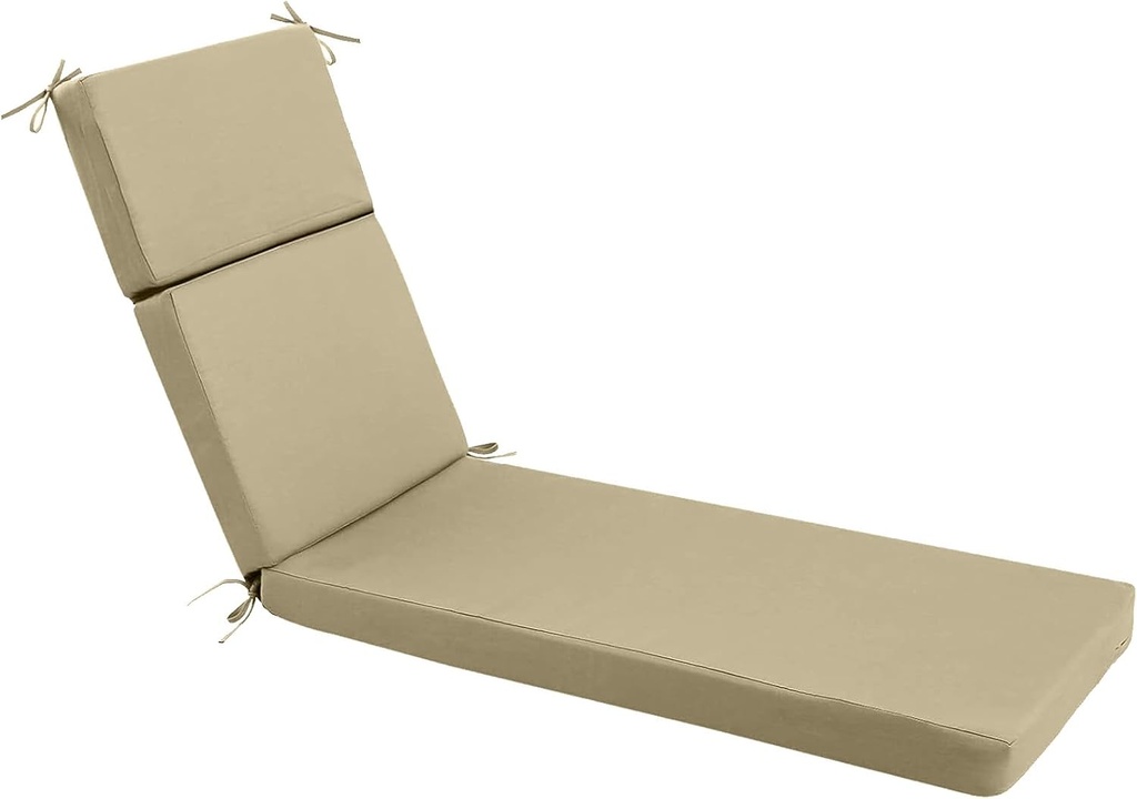 idee-home Chaise Lounge Cushions Outdoor, Lounge Chair Cushion Patio Furniture 72in.L x 21in.W x 3in.D Waterproof for Lawn Pool